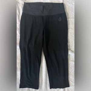 Green Apple Brand Women’s Yoga Pants, Size Medium, Black/ Grey